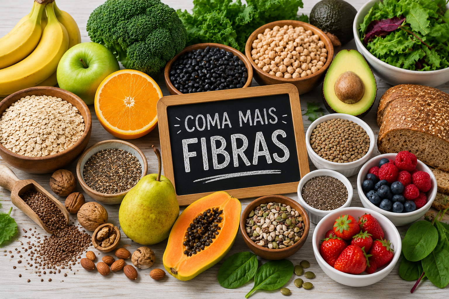 Coma Mais Fibras: Pequenas Escolhas que Melhoram sua Alimentação
